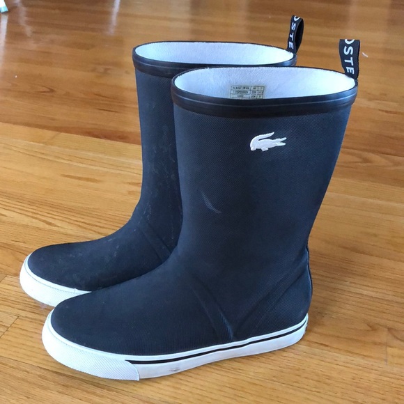 lacoste rain boots